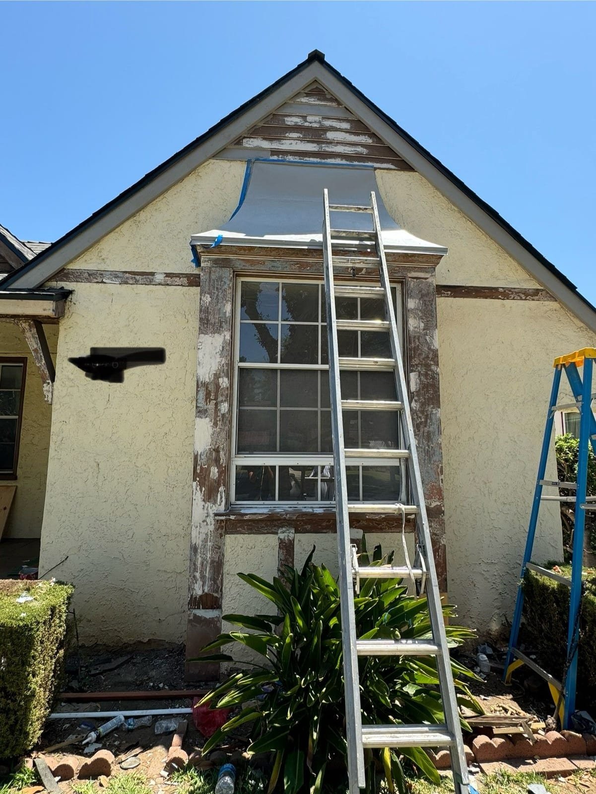 Trim stripped for repair